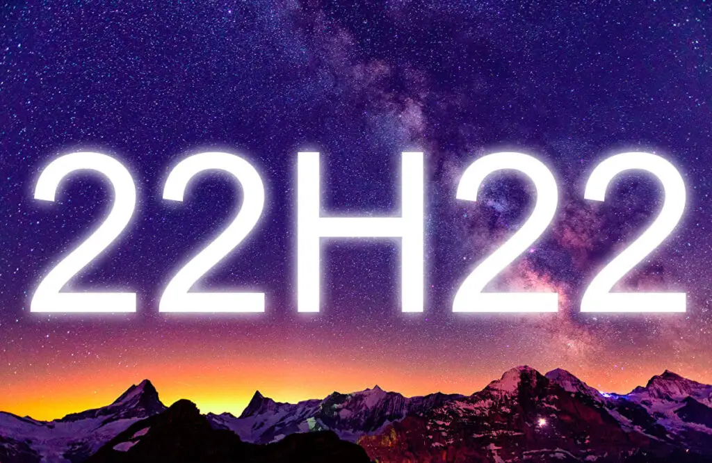 découvrez la signification de l'heure miroir 22h22 et son interprétation dans le domaine spirituel. explorez les messages que cet alignement horaire peut véhiculer, ainsi que son impact sur votre vie et vos relations. ne manquez pas de comprendre pourquoi ces chiffres récurrents peuvent avoir une importance particulière pour vous.