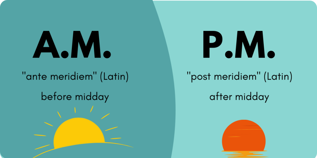 découvrez la signification des abréviations a.m. et p.m. et apprenez comment les utiliser correctement pour indiquer les heures de la journée. idéal pour clarifier vos communications et mieux comprendre le système horaire en anglais.