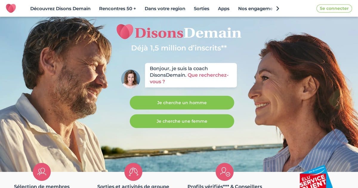 découvrez notre avis complet sur disonsdemain, le site de rencontres dédié aux célibataires de plus de 50 ans. fonctionnalités, tarifs et conseils pour réussir sur cette plateforme.
