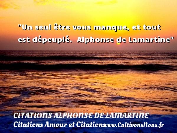 découvrez la signification profonde de la citation 'un seul être vous manque' et explorez ses émotions liées à l'absence et au manque.