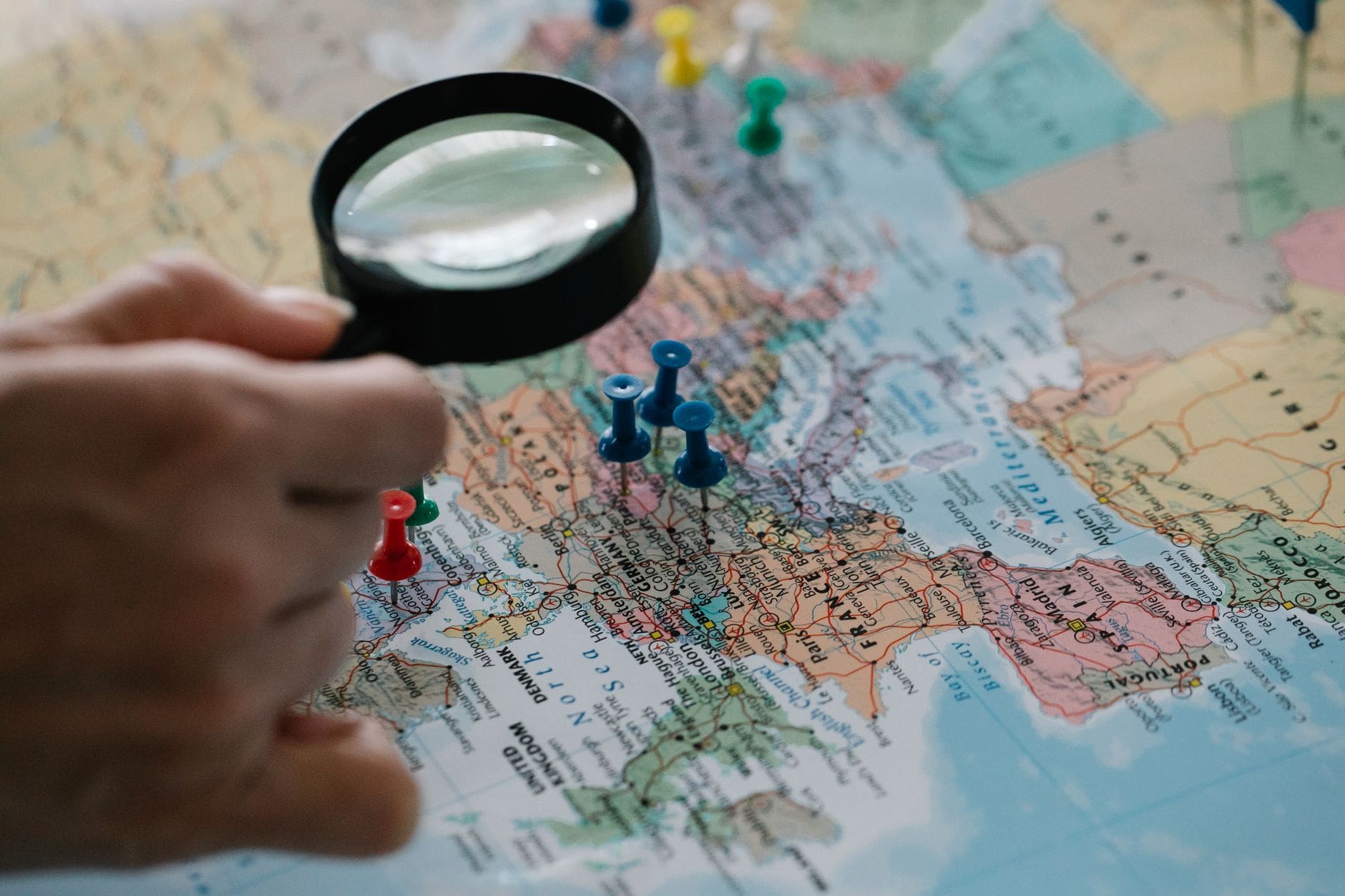 destinations Europe carte