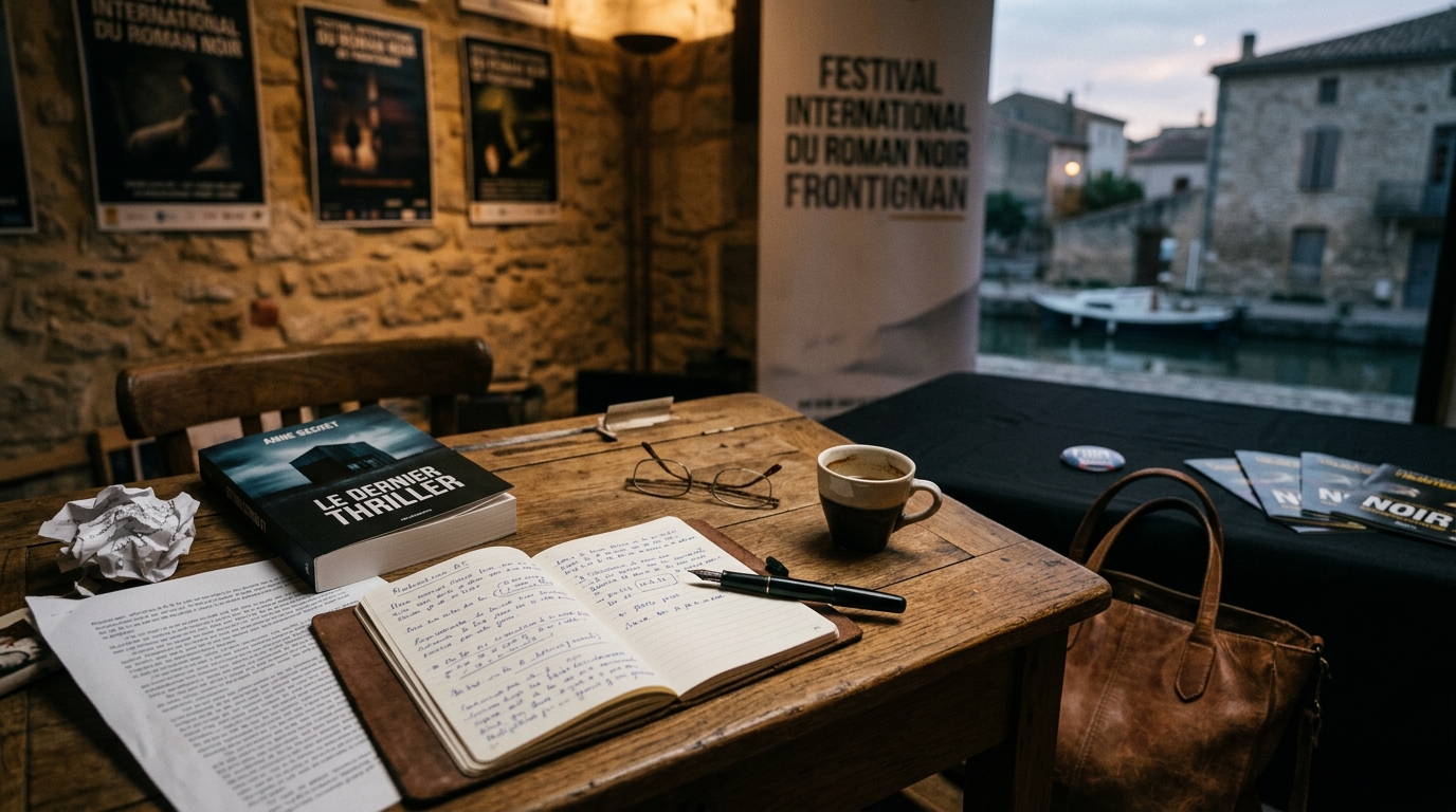 Anne Secret au Festival international du roman noir de Frontignan : plongée exclusive dans les coulisses de son dernier thriller